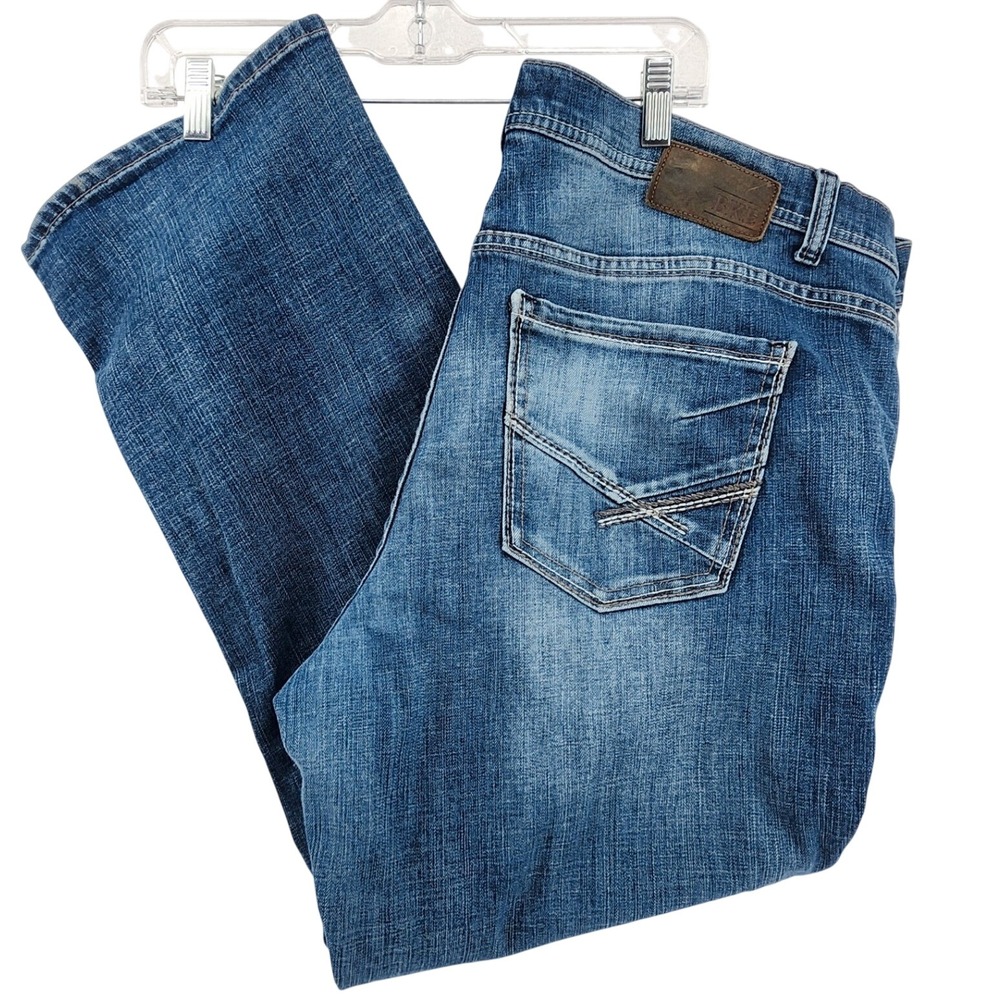 BKE 42S Blue Derek Bootleg Jeans Mens Denim Western Workwear Cowboy Casual